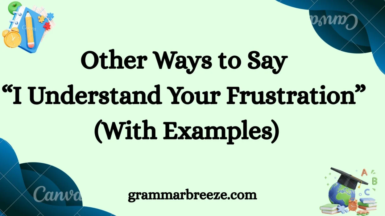 Other Ways to Say “I Understand Your Frustration” (With Examples)