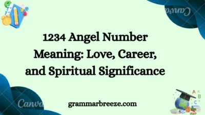 1234 Angel Number Meaning: Love, Career, and Spiritual Significance