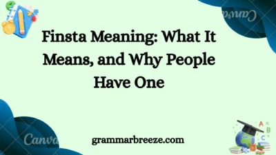 Finsta Meaning: What It Means, and Why People Have One