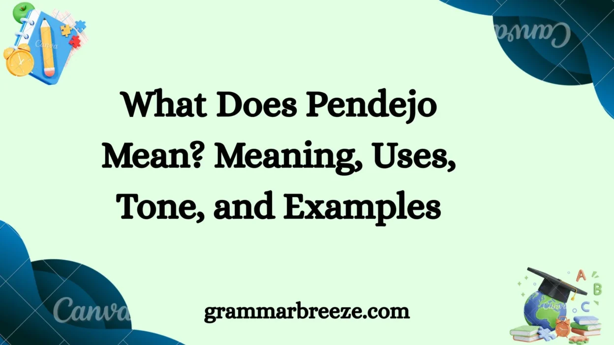 What Does Pendejo Mean? Meaning, Uses, Tone, and Examples